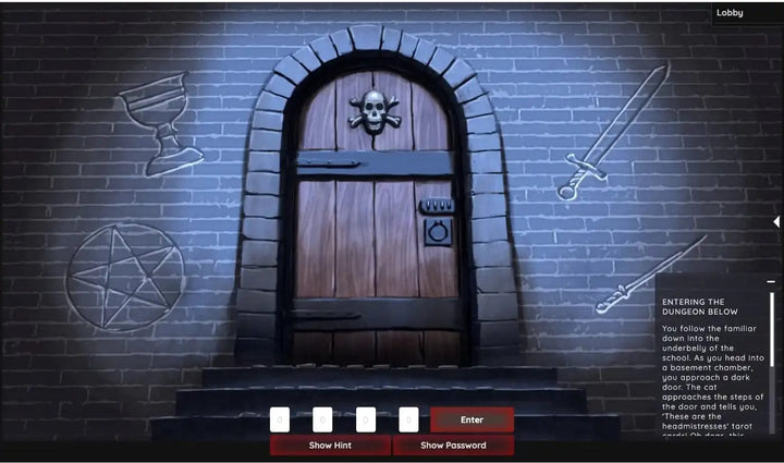 Wizard Themed Online Escape Room Game - The Curse of Vendrick