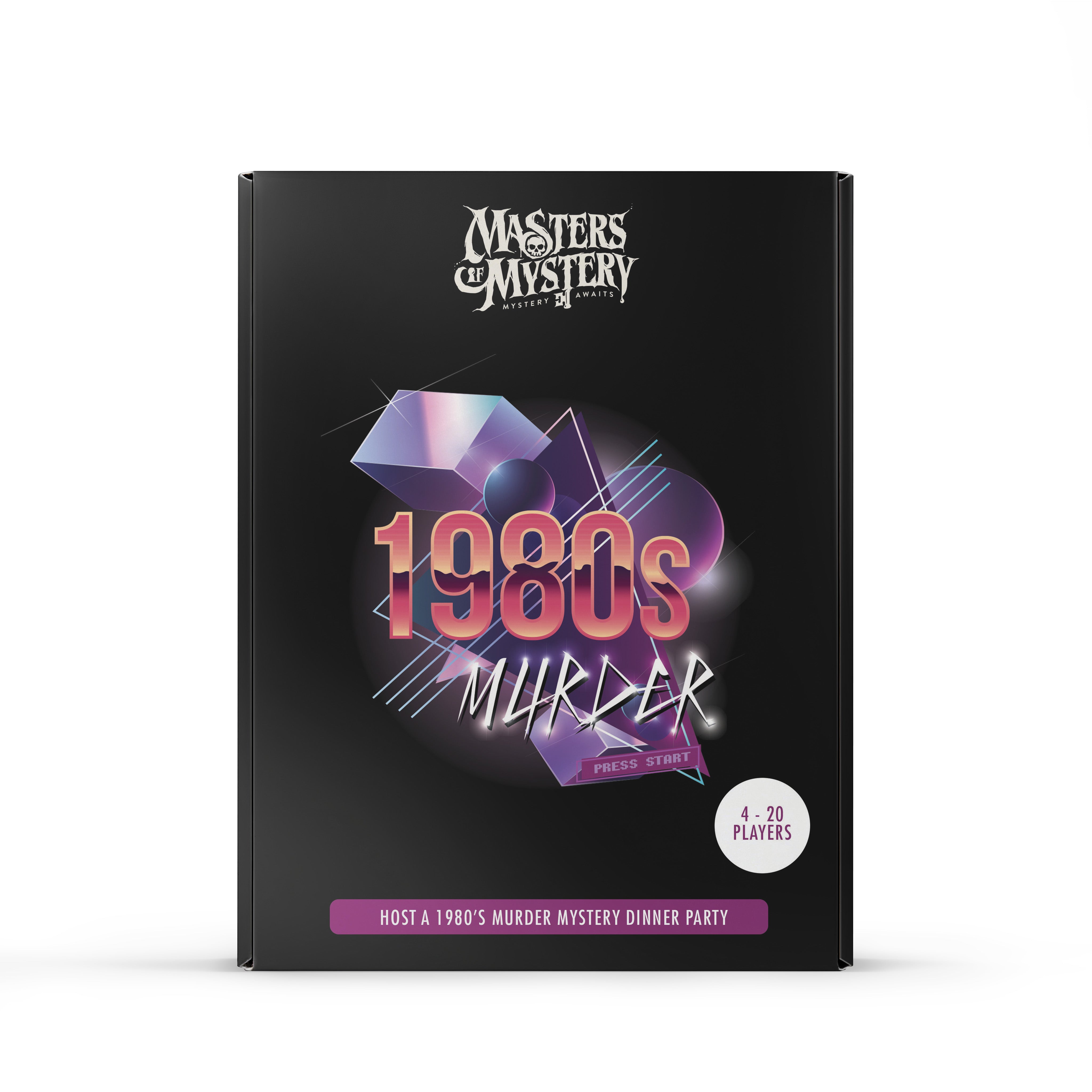 1980s Murder Mystery game box, front