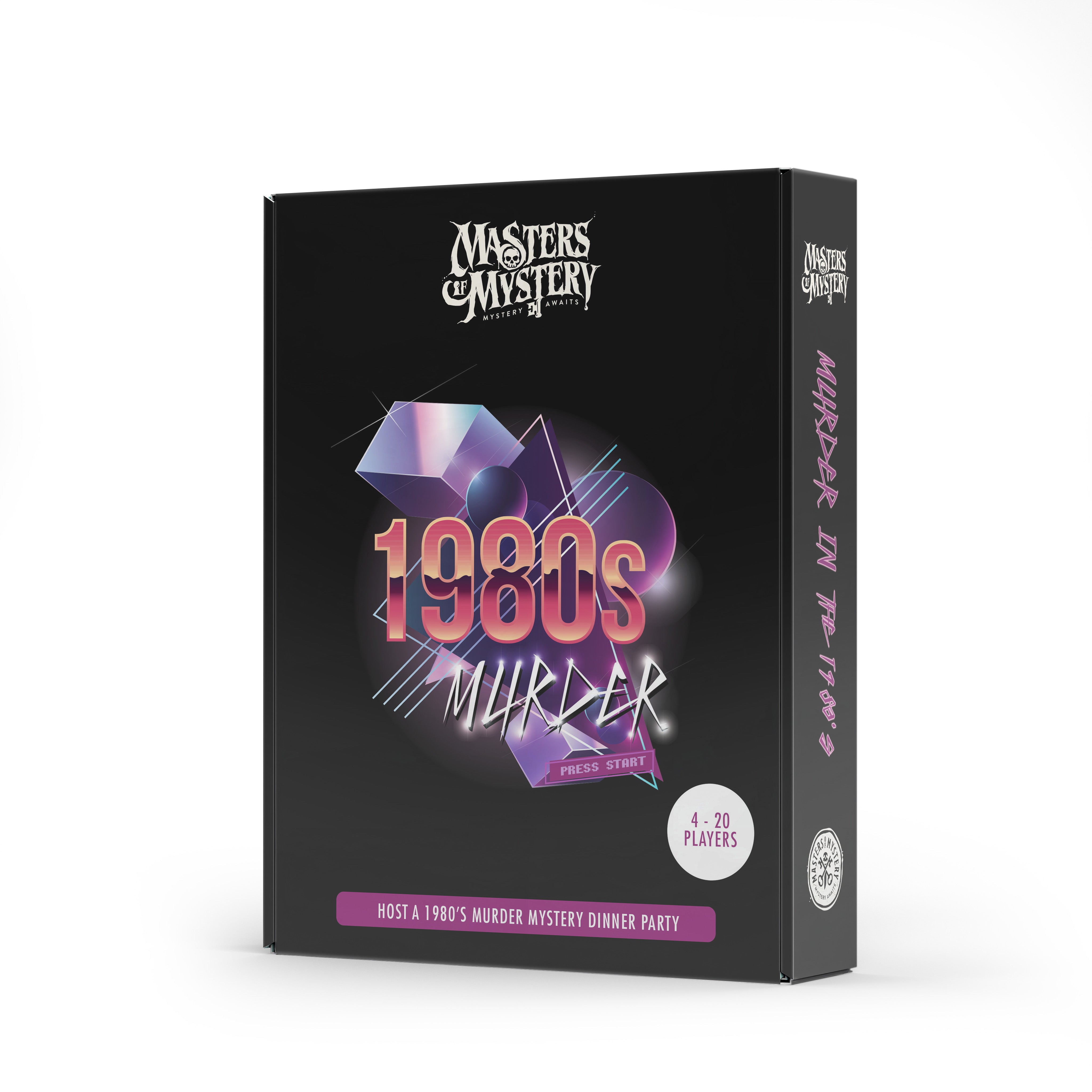 1980s Murder Mystery game box, spine