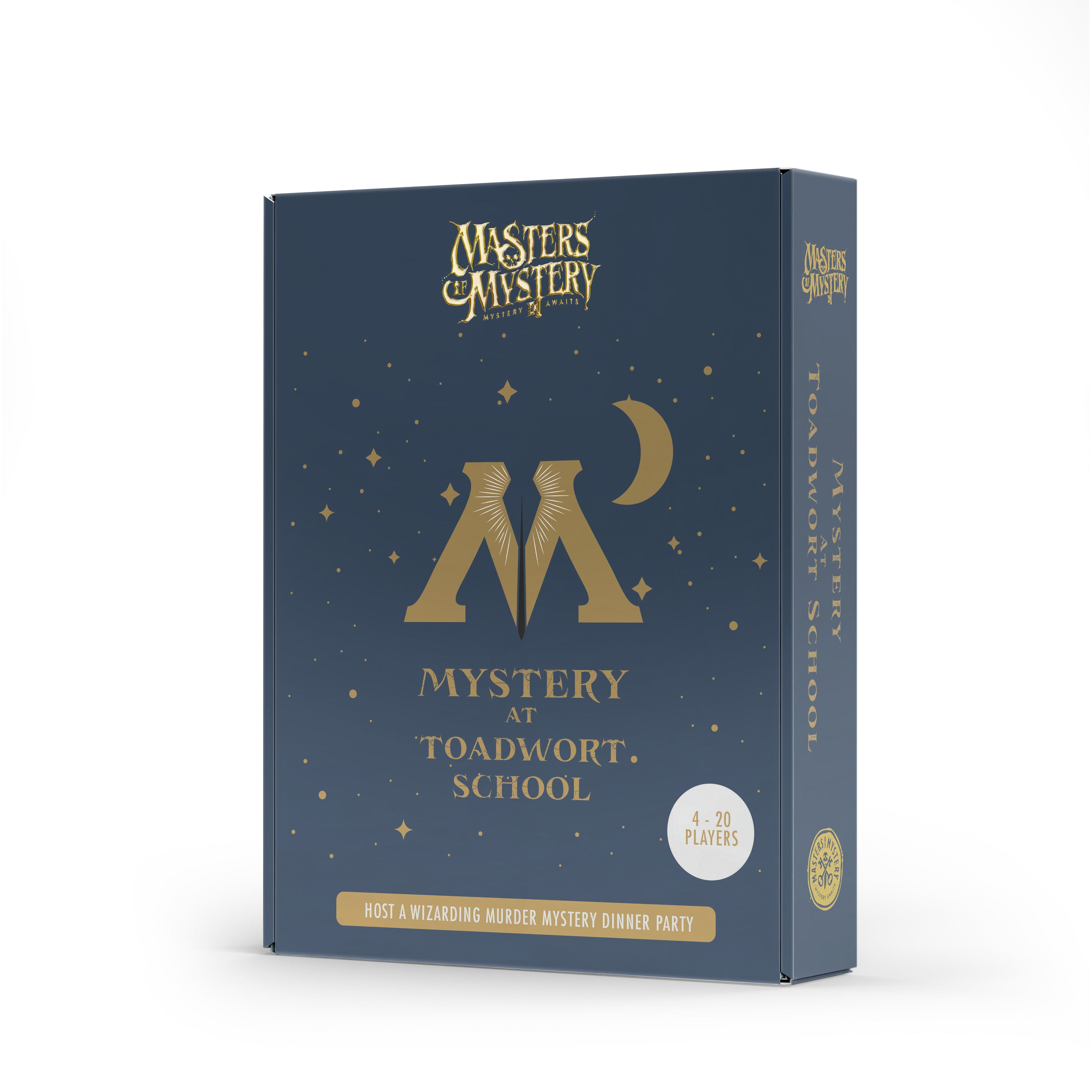 Wizarding murder mystery game box, spine — image 4
