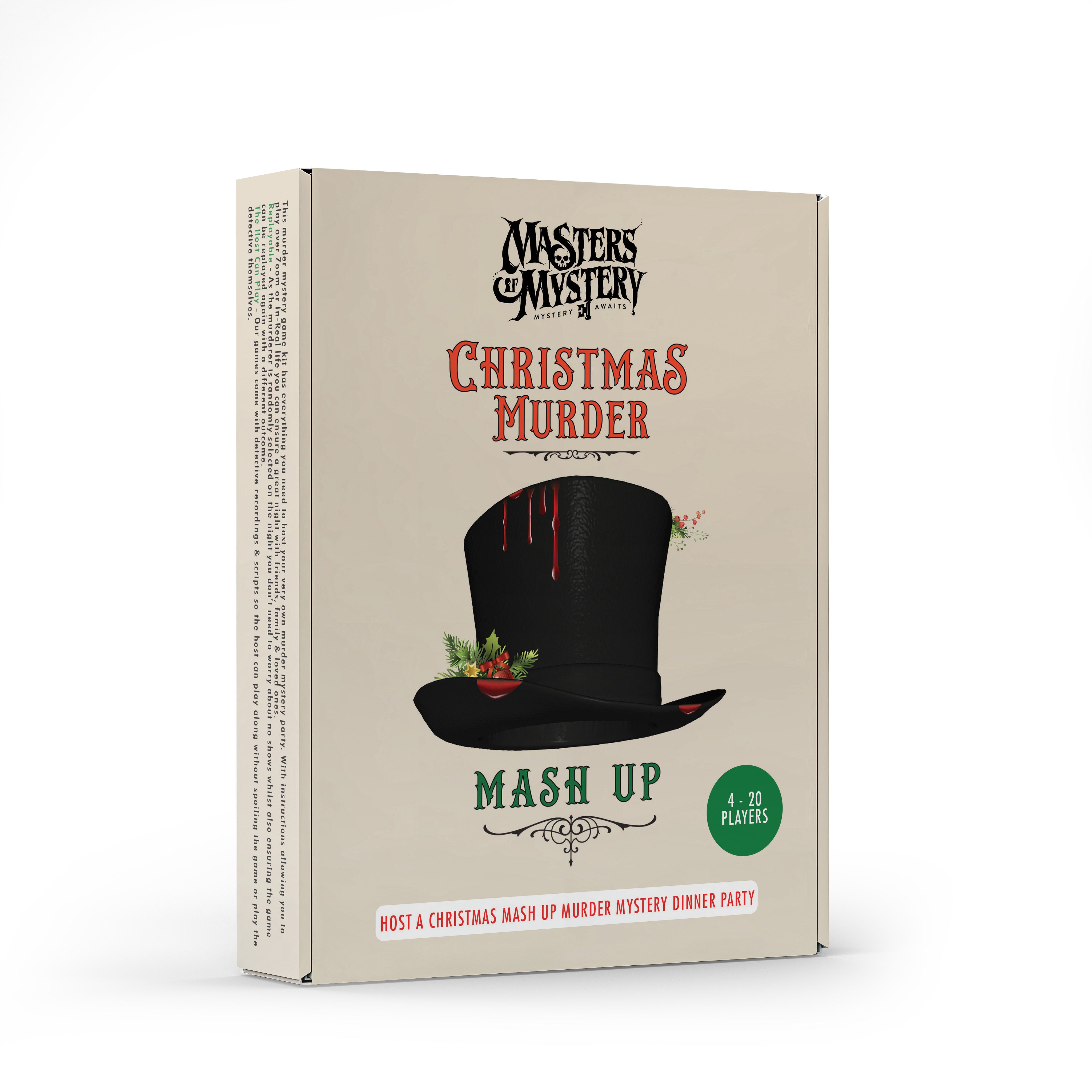 Xmas Mashup game box, angled