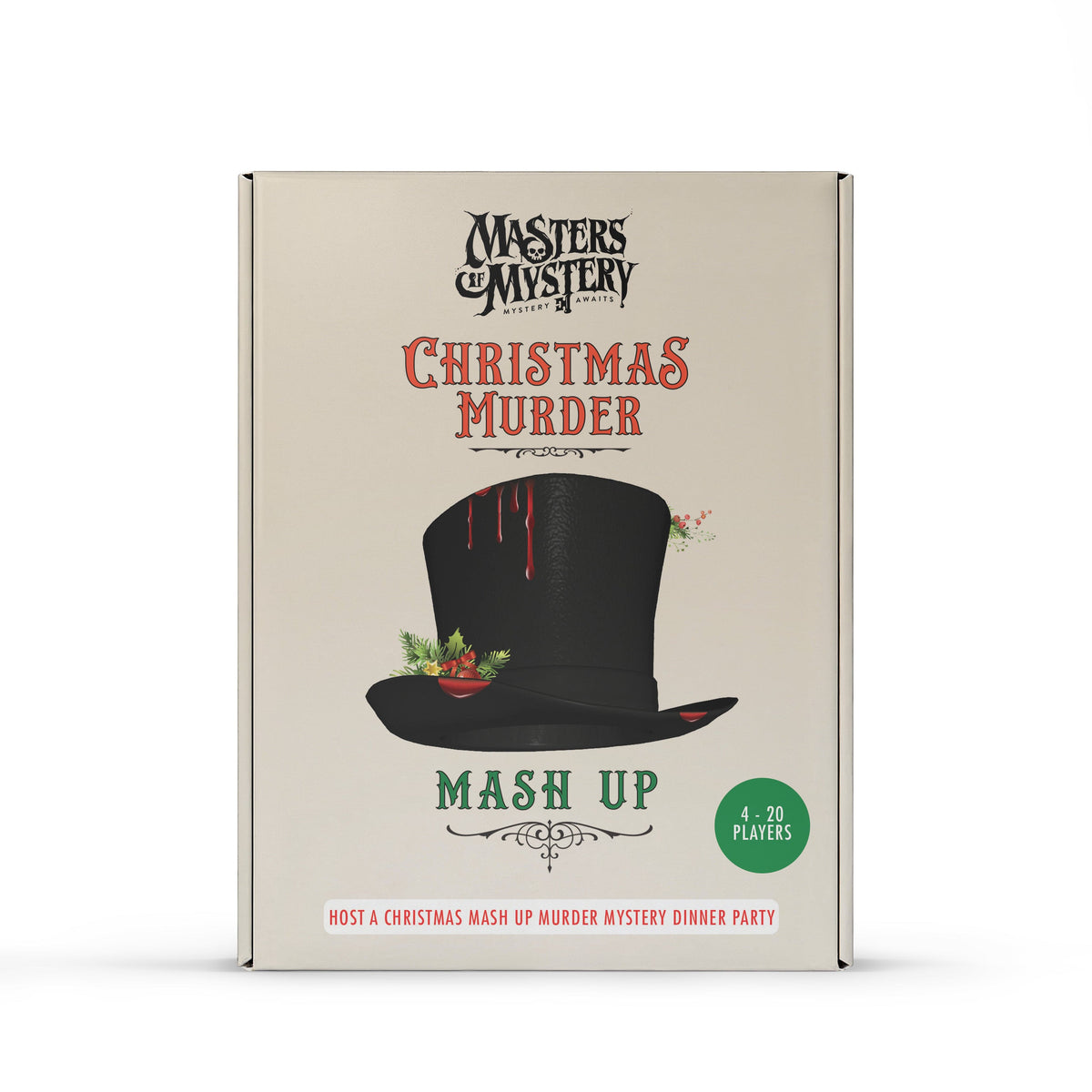 Scatola del gioco investigativo con delitto Christmas Murder Mystery, fronte