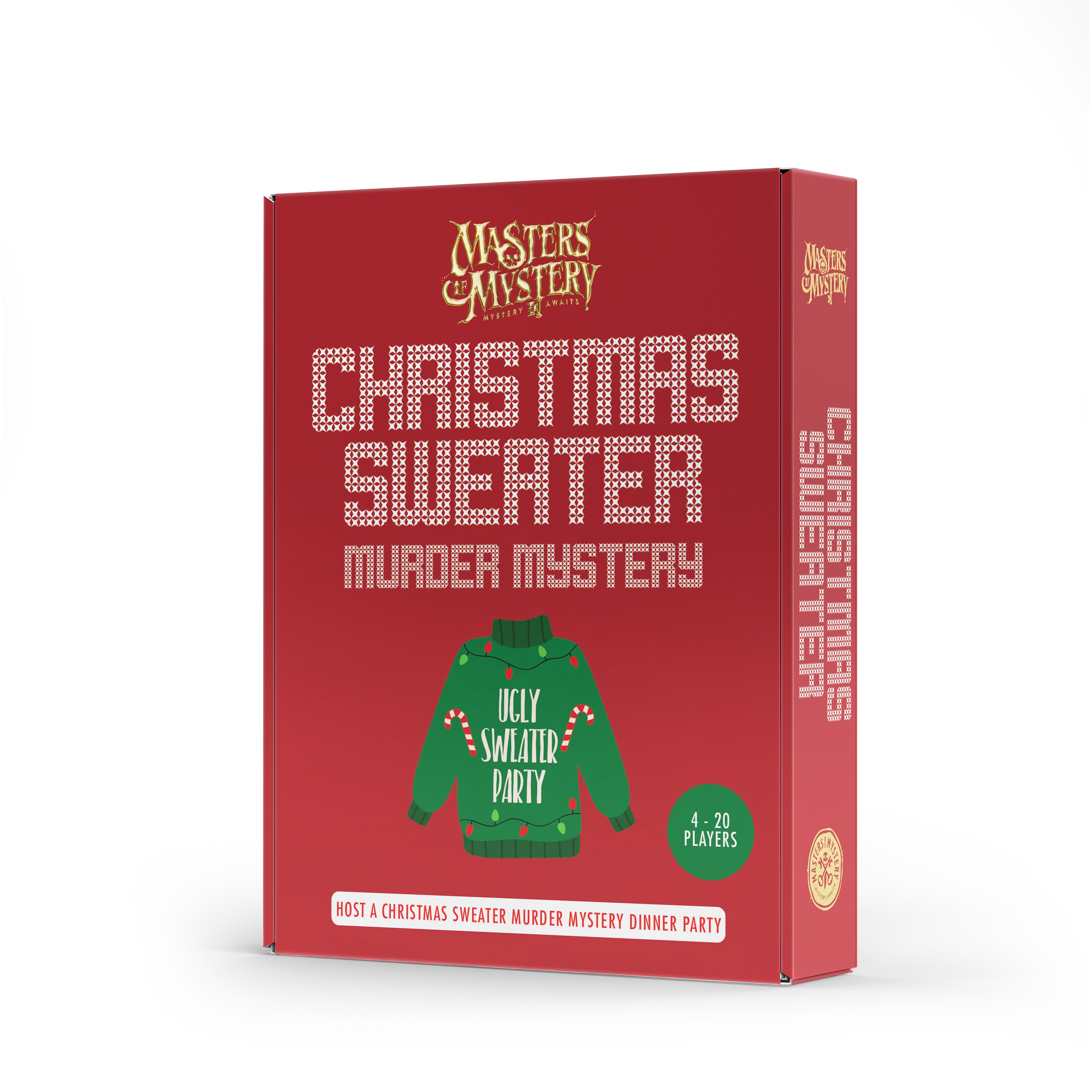 Xmas Sweater Party game box, spine