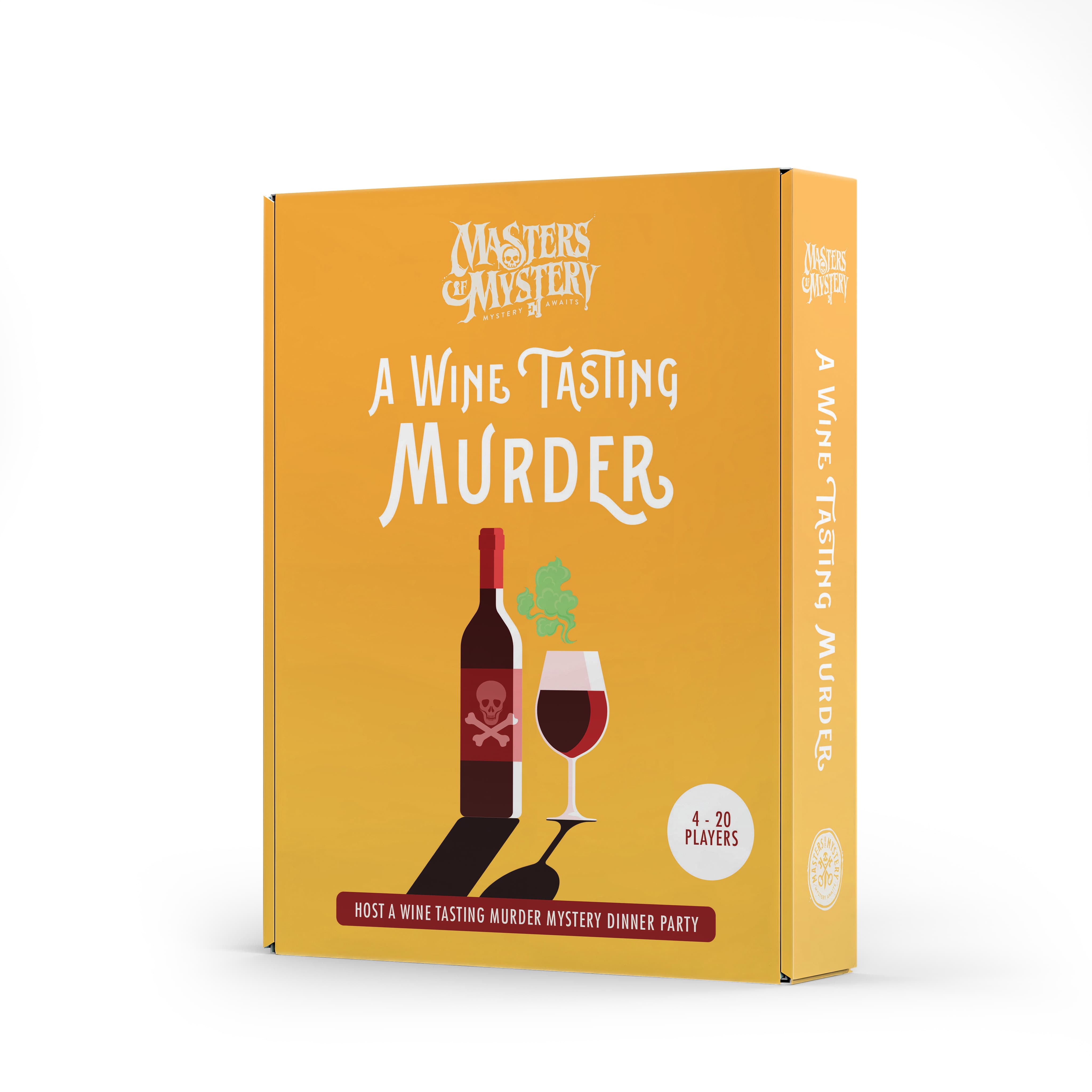 A Wine Tasting Themed game box, spine