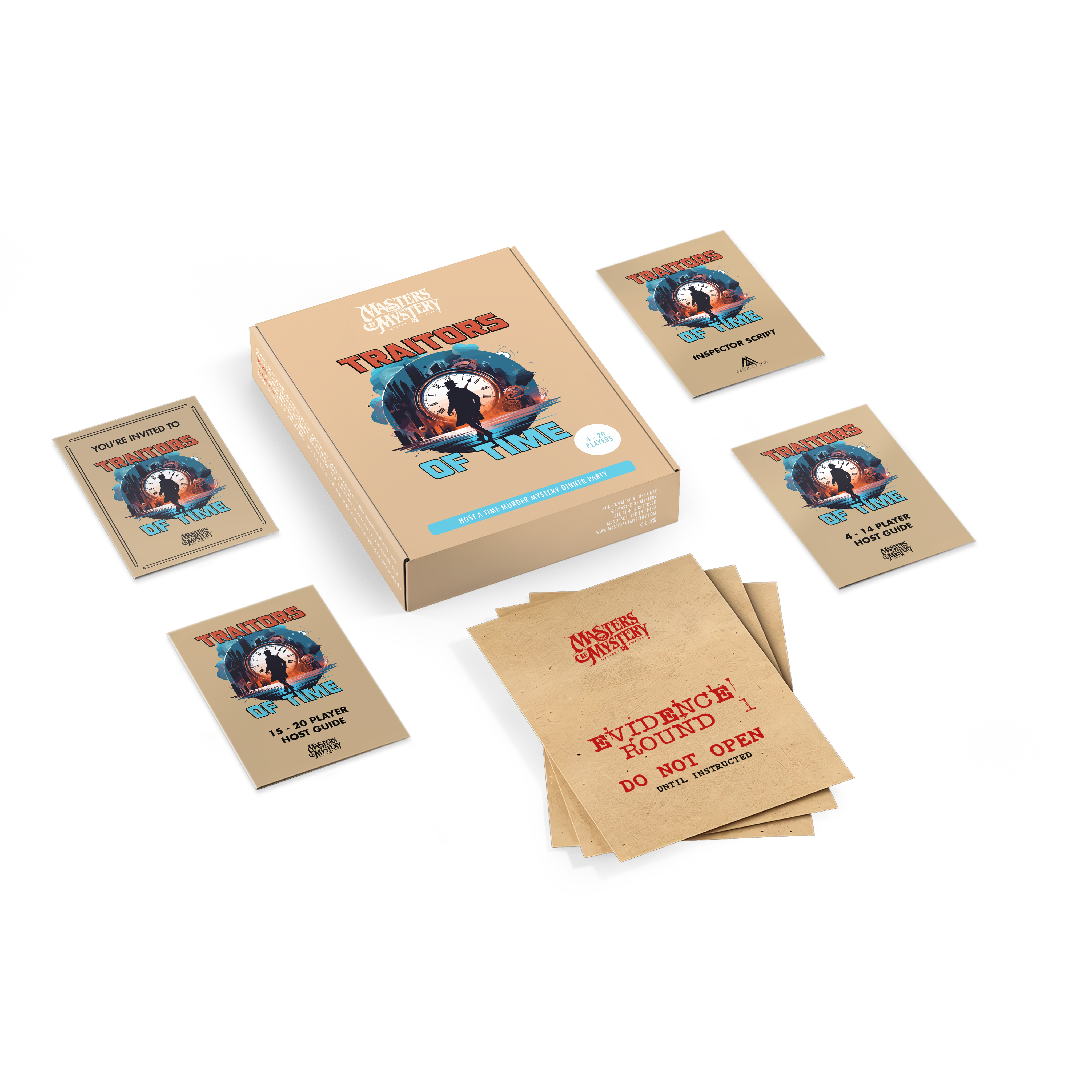 Traitors of Time game box with contents