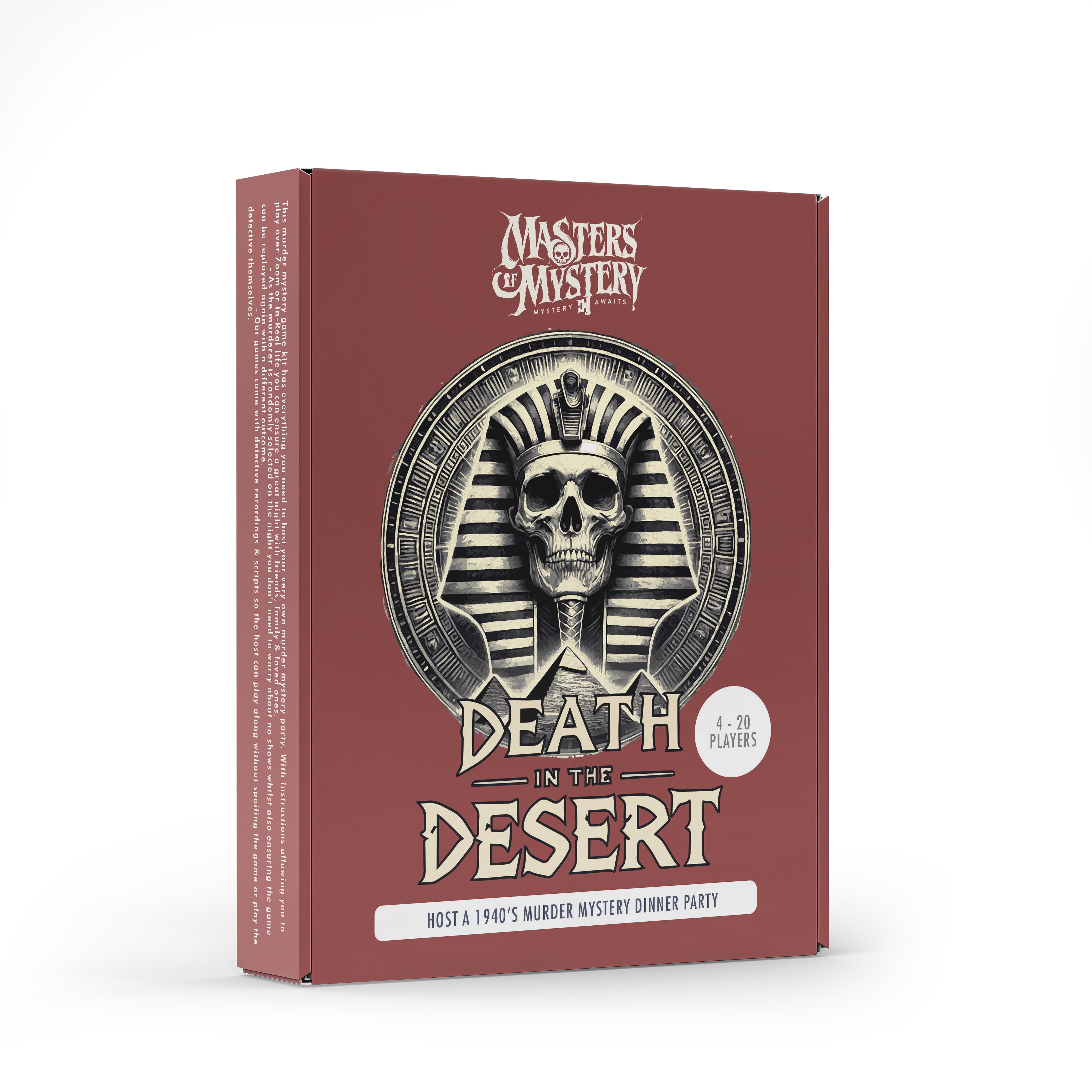Ancient Egypt game box, angled