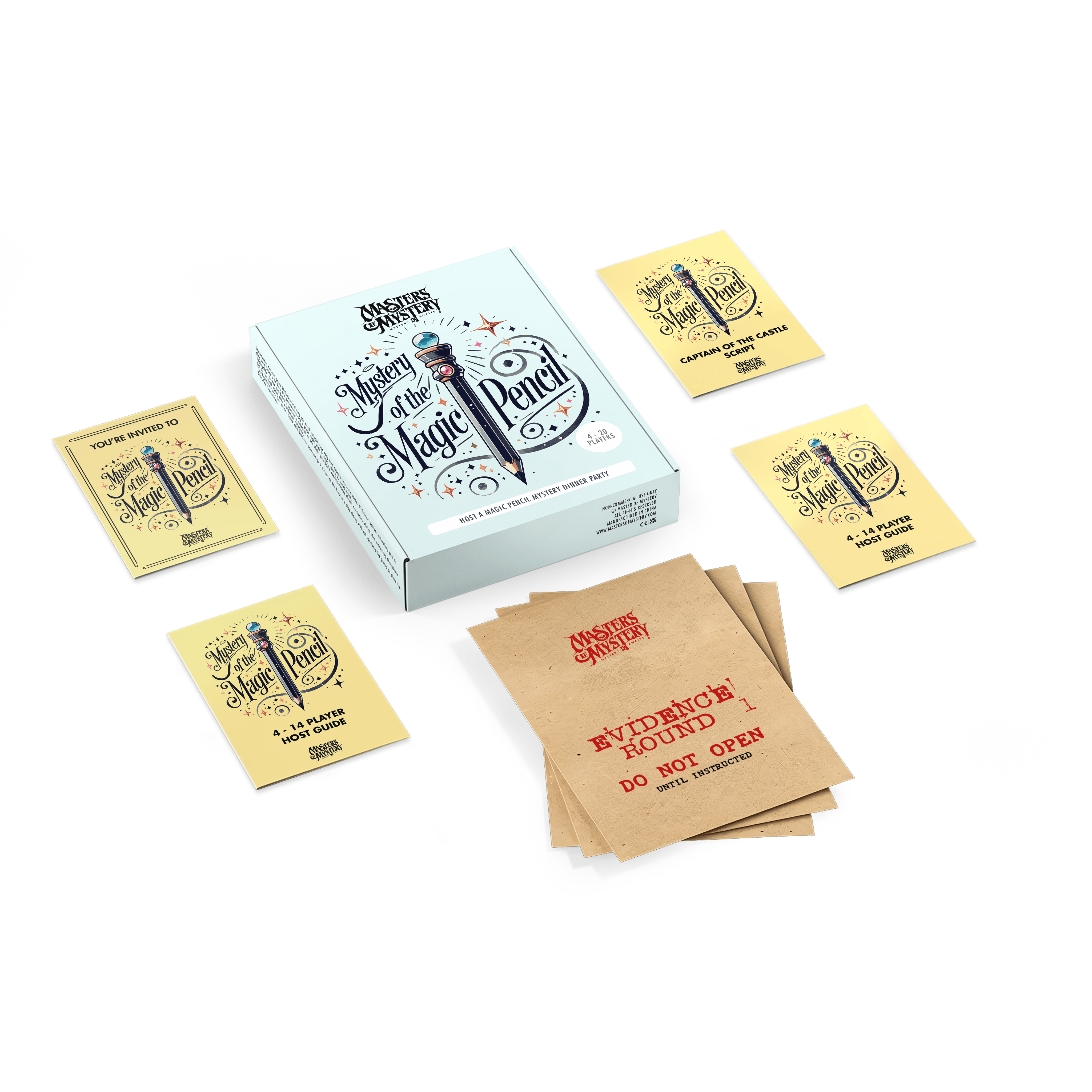 Magic Pencil game box with contents