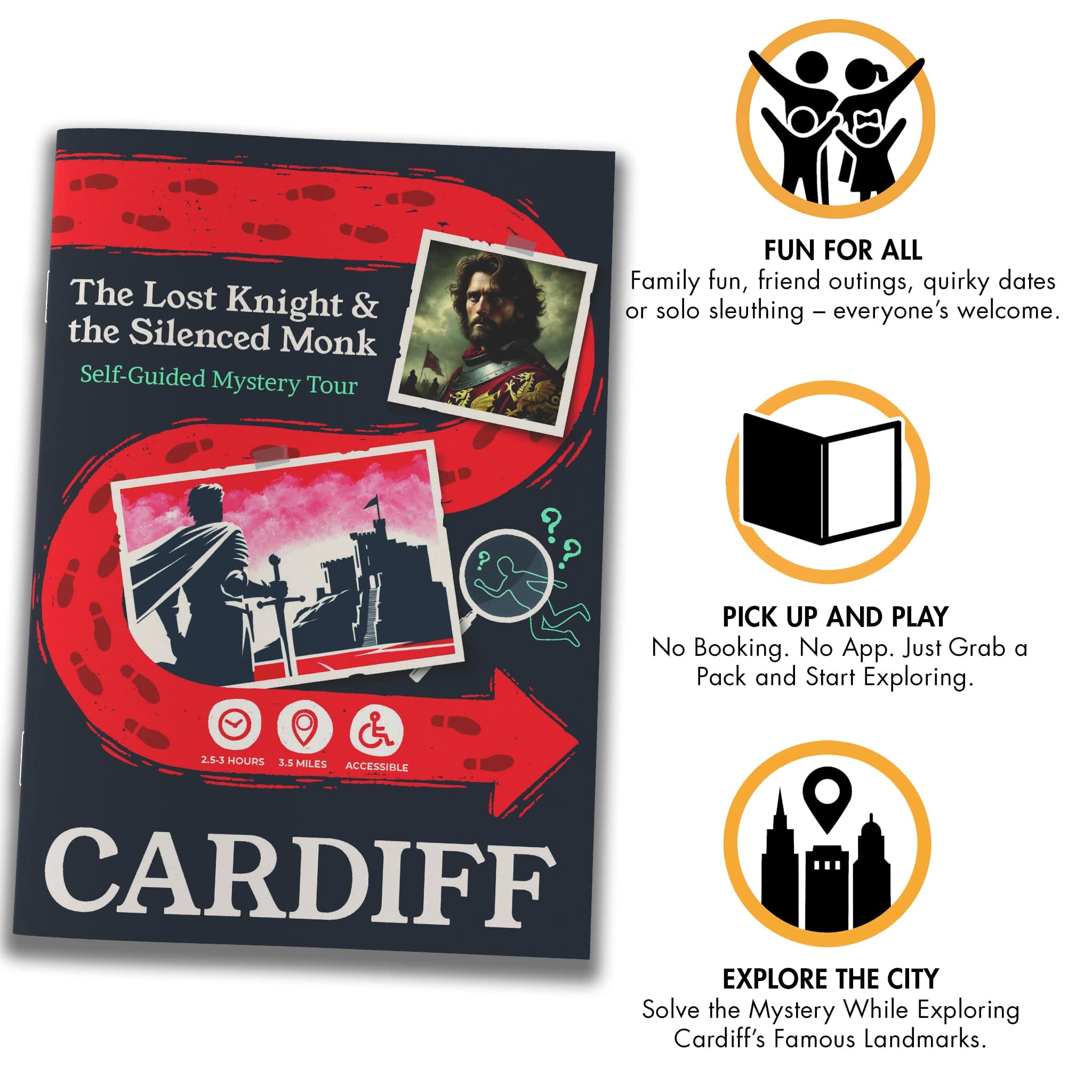 Outdoor Escape Room Cardiff - Self-Guided Murder Mystery Tour – The Lost Knight & the Silenced Monk