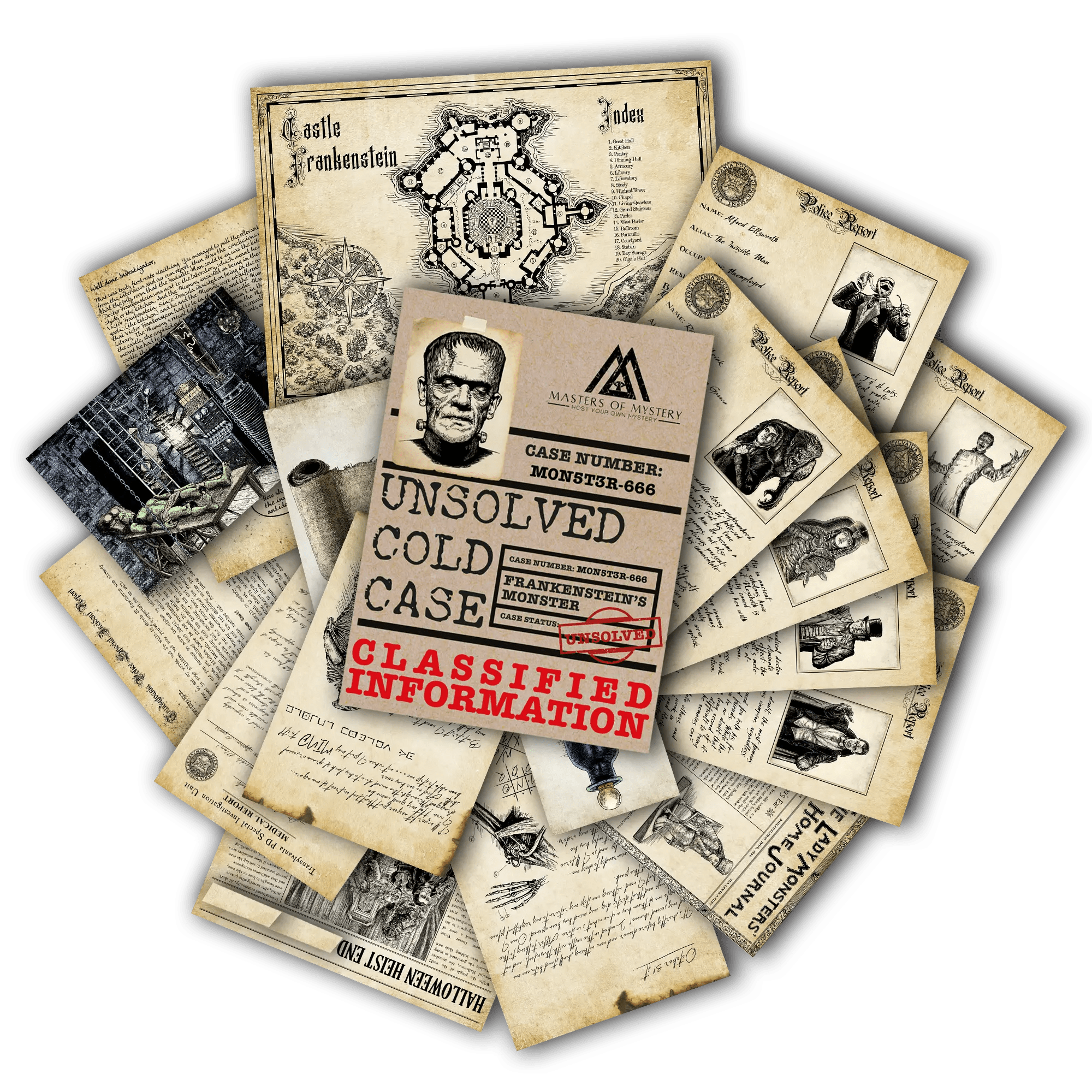 Find Frankenstein's Brain boxed cold case game cover