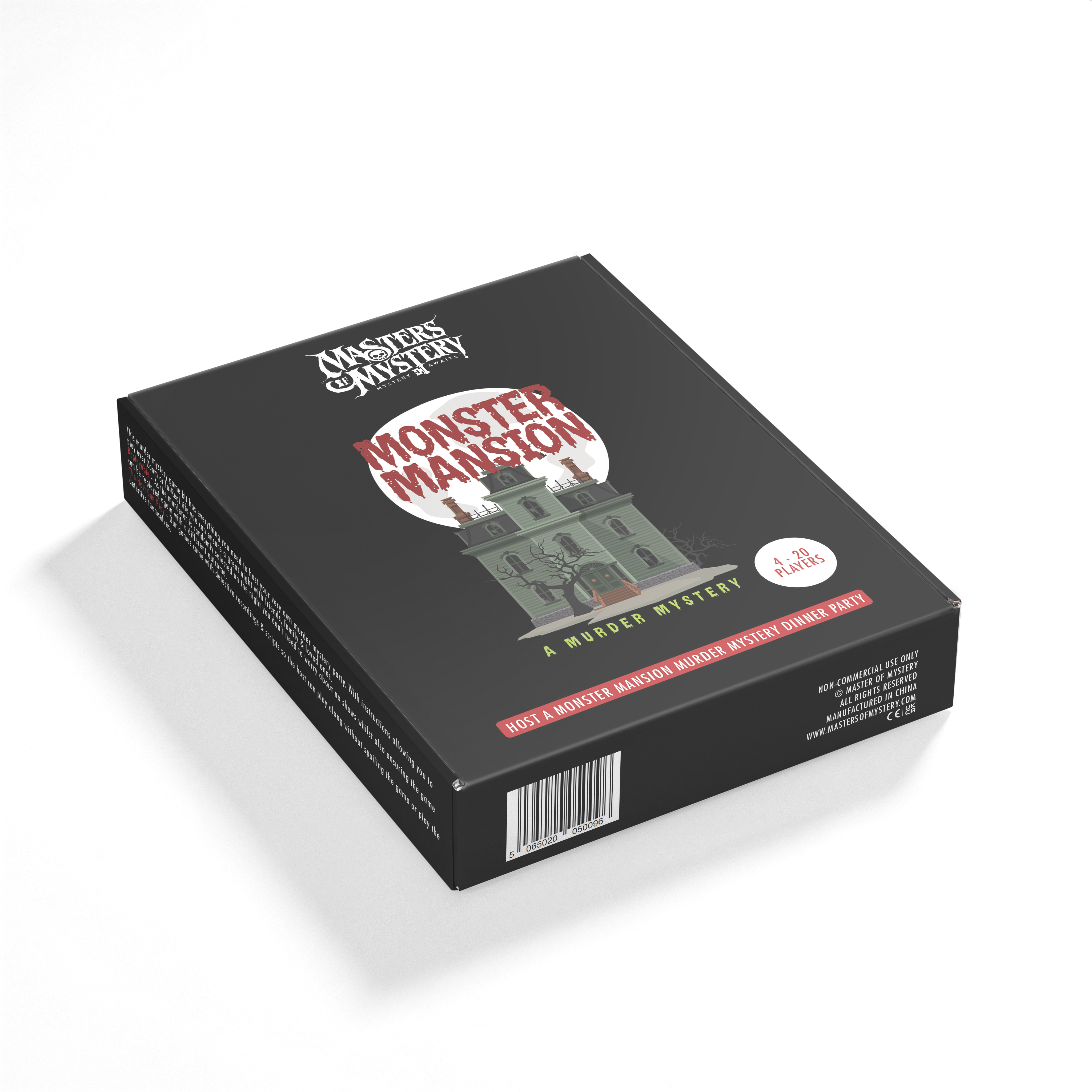 Wiederspielbares Haunted House Murder Mystery Dinnerparty-Spiel für bis zu 20 Erwachsene – Veranstalten Sie einen Halloween-Dinnerparty-Spieleabend – Classic Monsters Fancy Dress Dinner Party 2