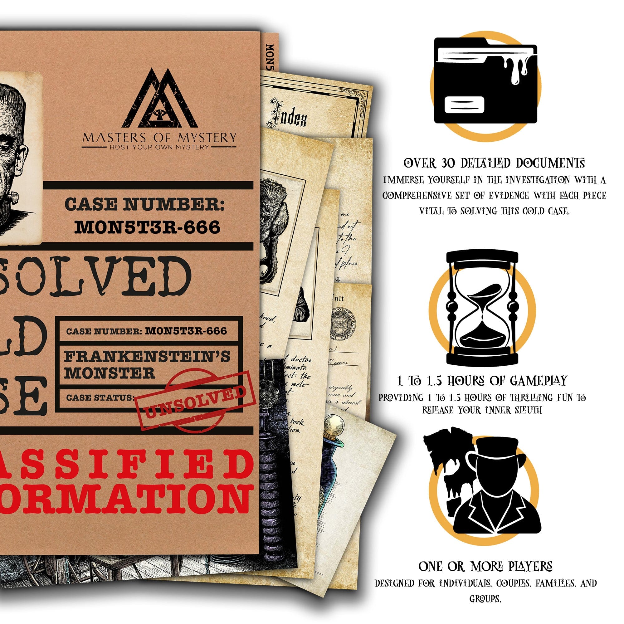 Find Frankenstein's Brain cold case features and benefits