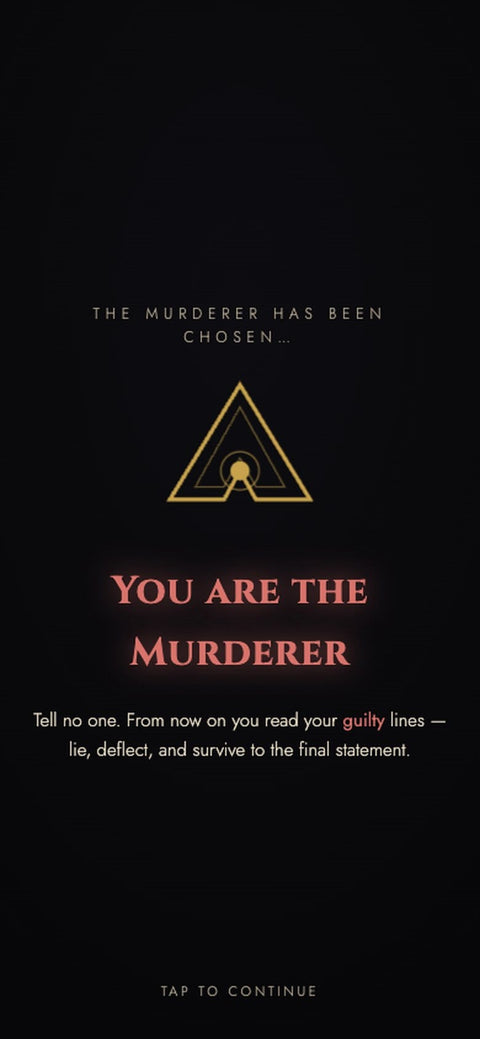 The app picks the killer — in secret