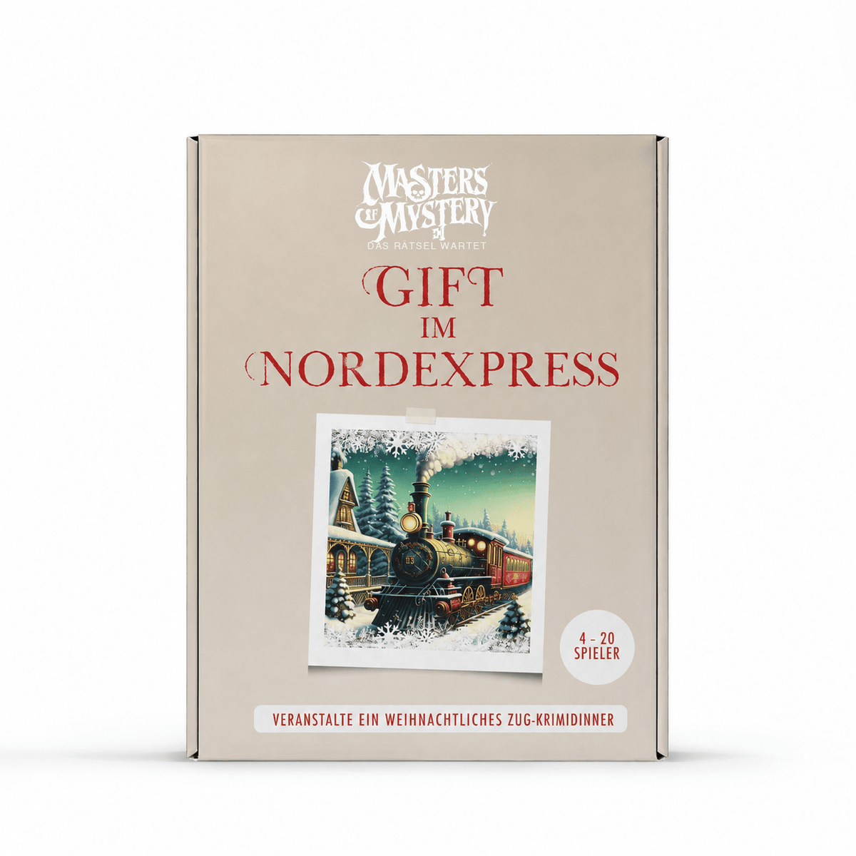 Weihnachtszug-Krimidinner für zuhause – Gift im Nordexpress