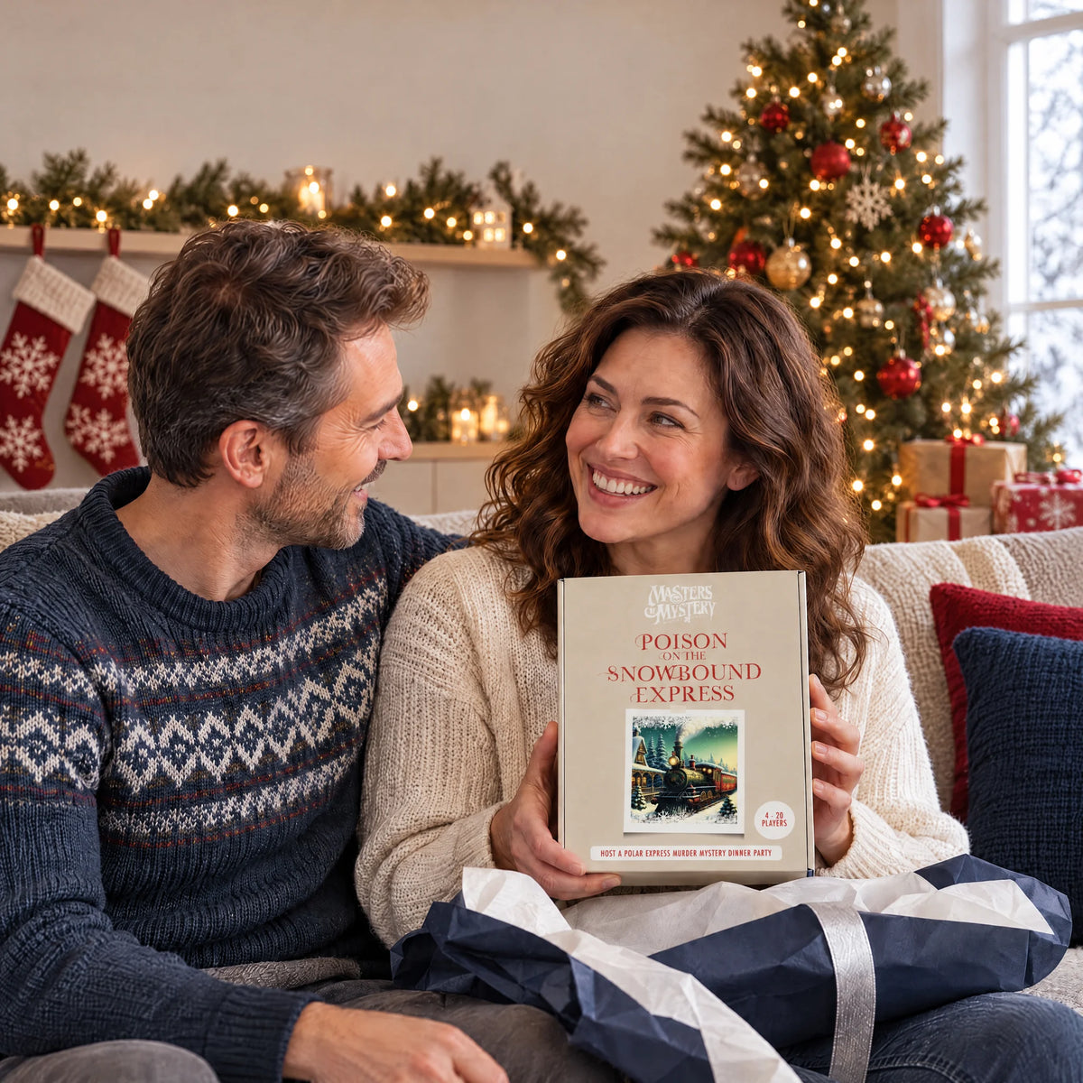 Poison on the Snowbound Express by Masters of Mystery presented as a gift at home.
