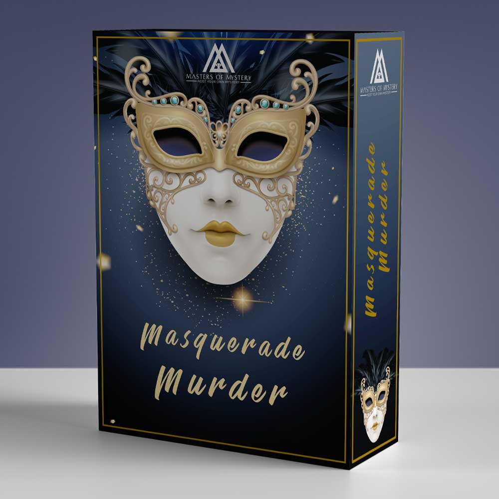 Masquerade Themed Murder Mystery Game Kit