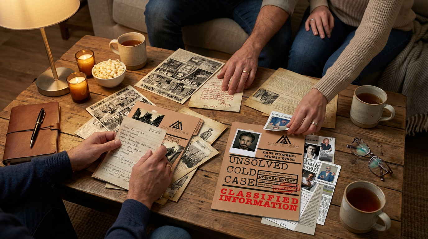 Cold Case File Games for Couples: Turning One Table into a Full Investigation