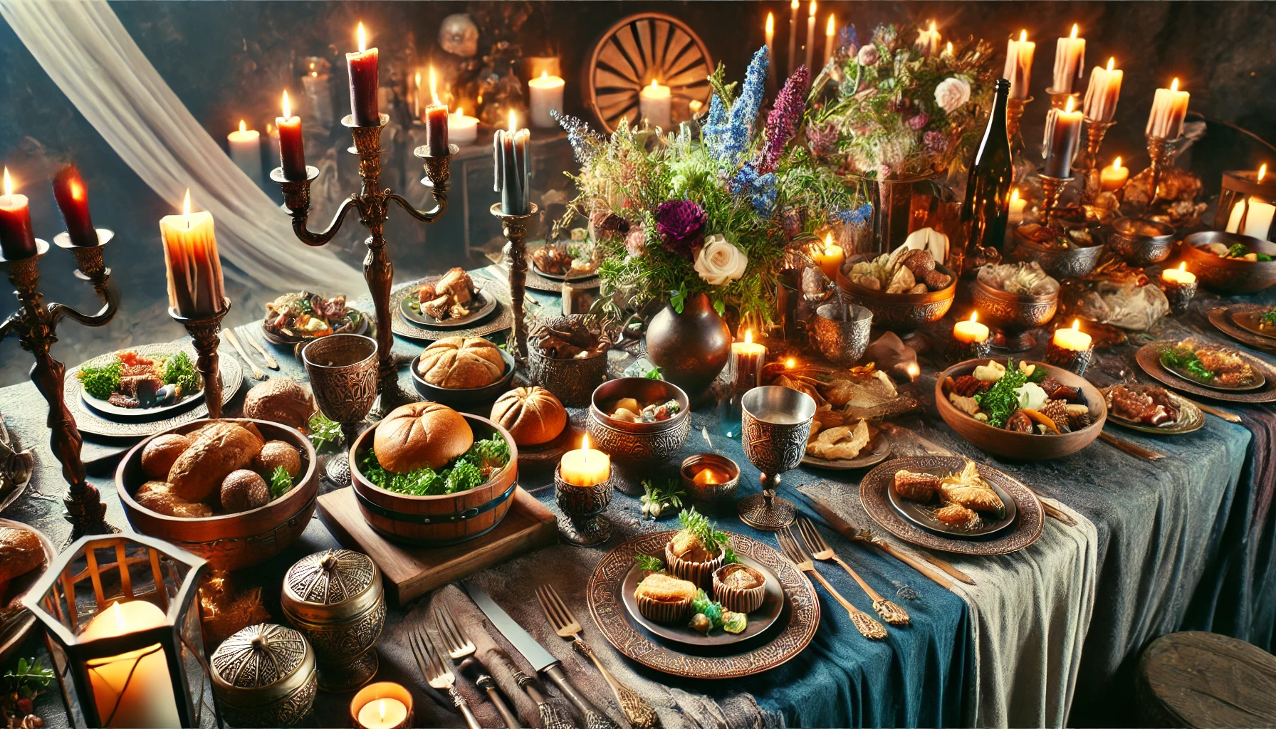 A Fantasy Themed Dinner and Drinks Menu: A Feast Fit for a Kingdom