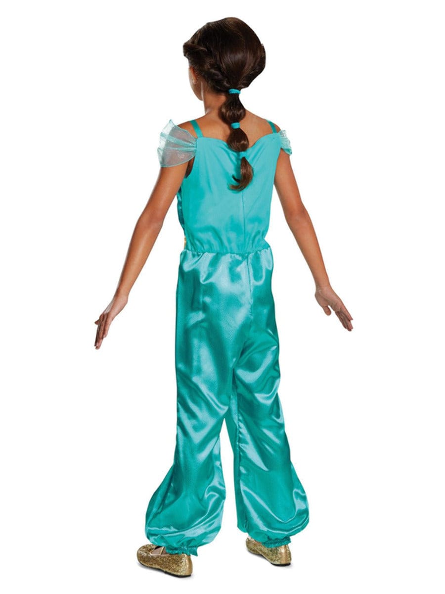 Disney Aladdin Jasmine Fancy Dress Costume with Jumpsuit and Cameo