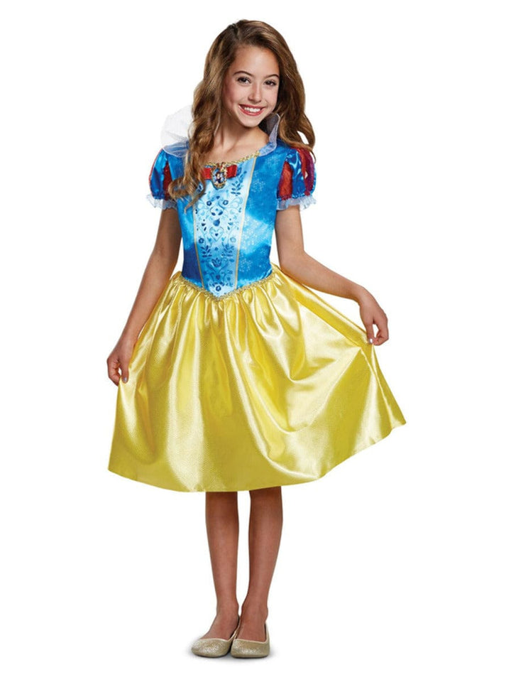 Disney Snow White Classic Costume - Princess Fancy Dress with Cameo - Womens Halloween Outfit