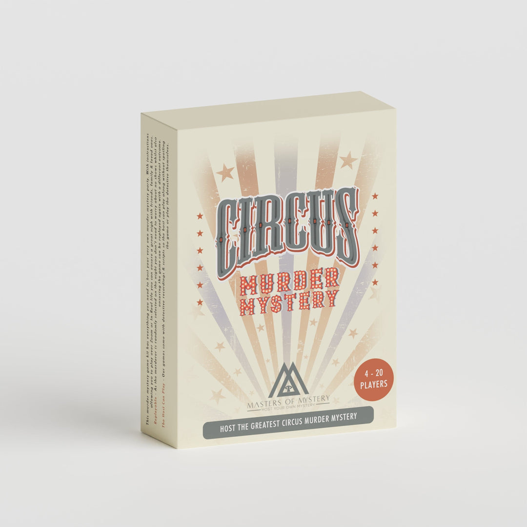 Circus Murder Mystery Host Your Own Game Kit - Physical Game
