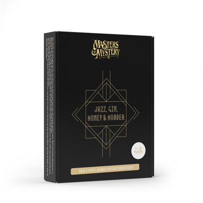 1920s Murder Mystery game box, angled view