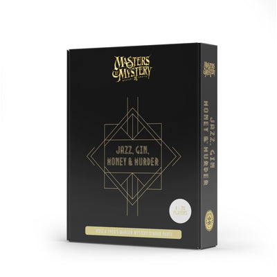 1920s Murder Mystery game box, spine view