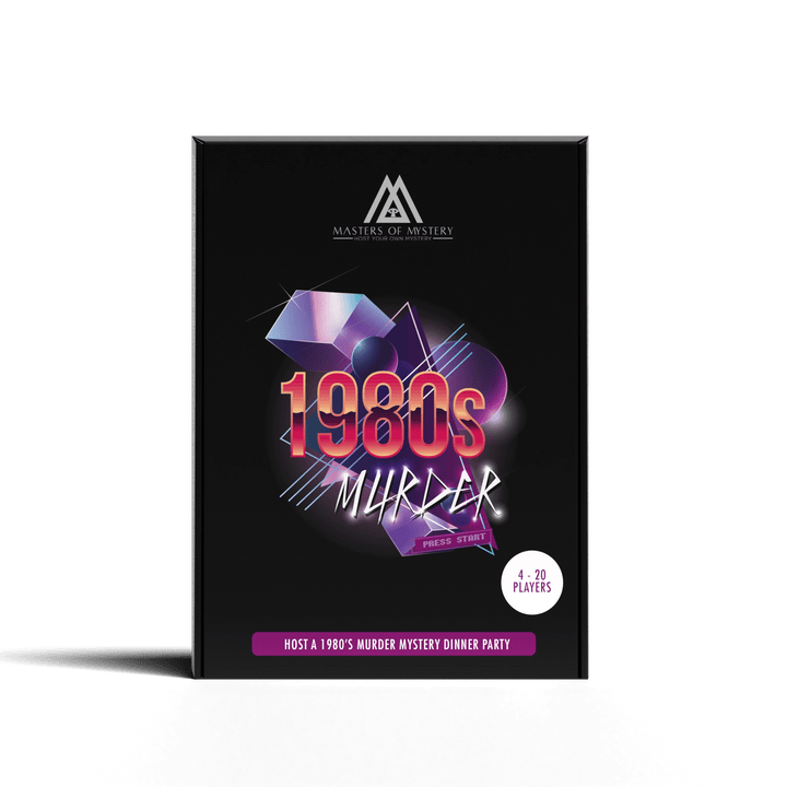 Replay-able 1980s Murder Mystery Dinner Party Game for Up to 20 Adults - Host Your Own Dinner Party Game Night - 1980s Movies & Pop Icons Theme - 1980s Fancy Dress Dinner Party V2