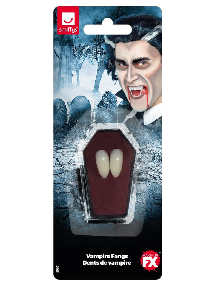 Smiffys Vampire Fang Tooth Caps - White Makeup FX for Fancy Dress