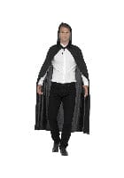 Fancy Dress Hooded Vampire Cape in Black - Halloween Costume Accessory