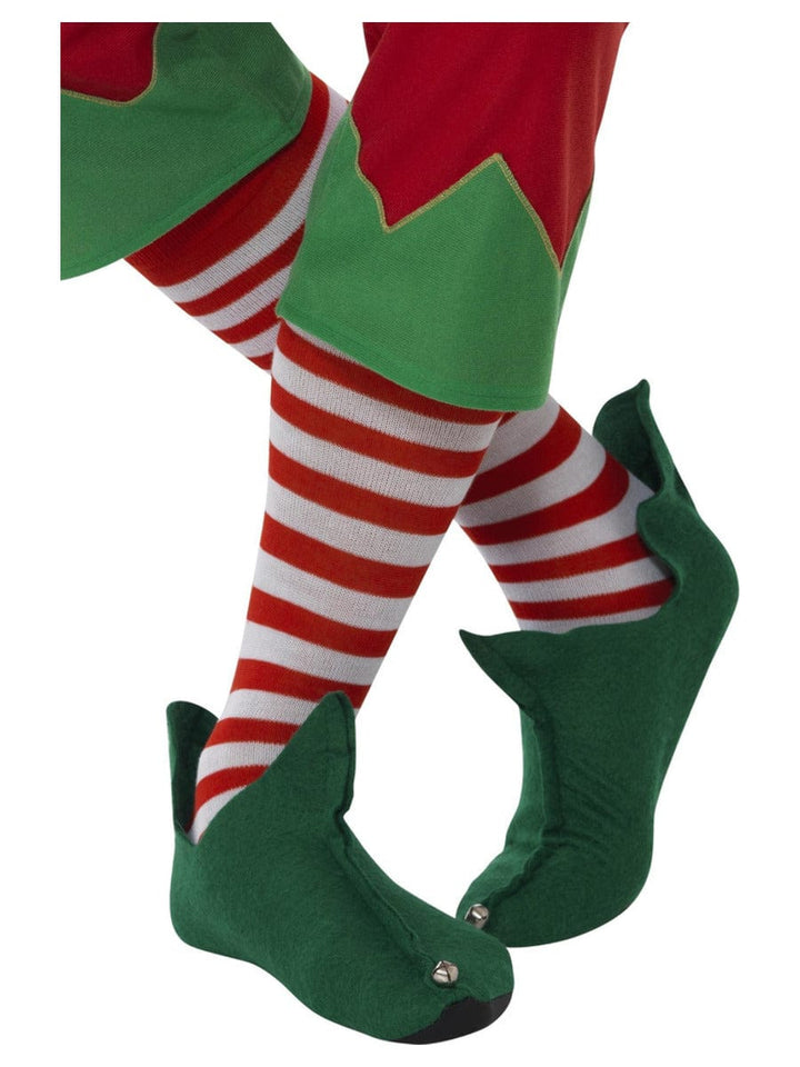 Red & White Striped Fancy Dress Long Socks - Fun Costume Accessories