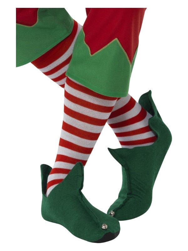 Red & White Striped Fancy Dress Long Socks - Fun Costume Accessories