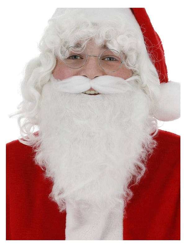 Fancy Dress Santa Beard in White - Festive Costume Accessory