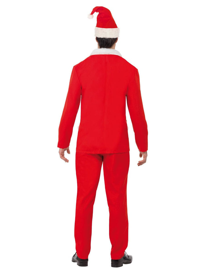 Santa Cool Costume in Red with Jacket, Trousers, Hat, Shirt & Tie - Fancy Dress