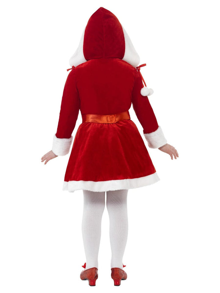 Red Little Miss Santa Costume for Girls - Festive Fancy Dress Dress