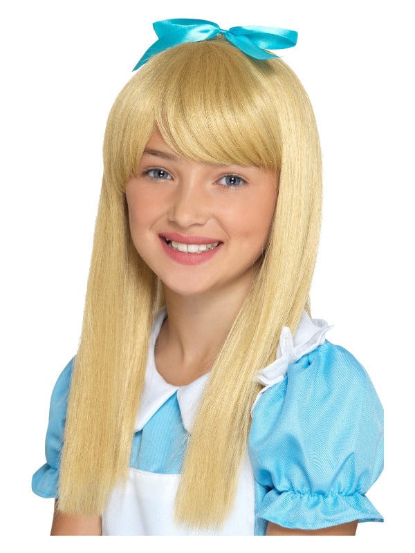 Blonde Wonderland Princess Wig for Kids - Fancy Dress Costume