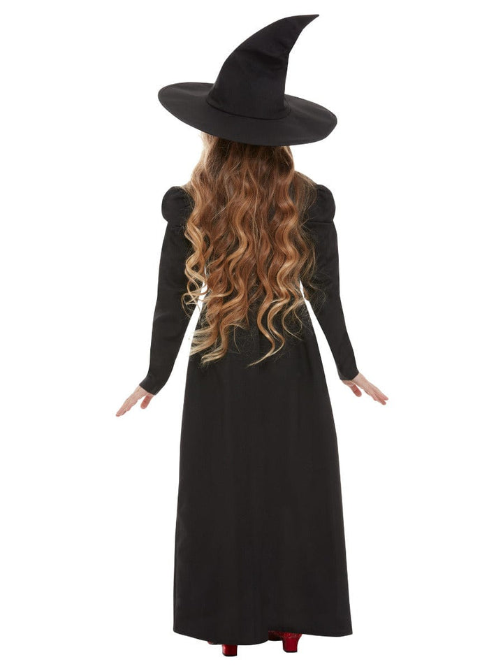 Wicked Witch Girl Costume in Black with Dress and Hat - Perfect Fancy Dress Outfit