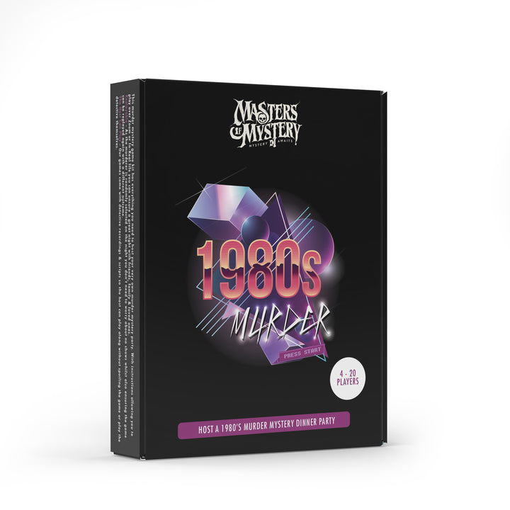 1980s Murder Mystery game box, angled