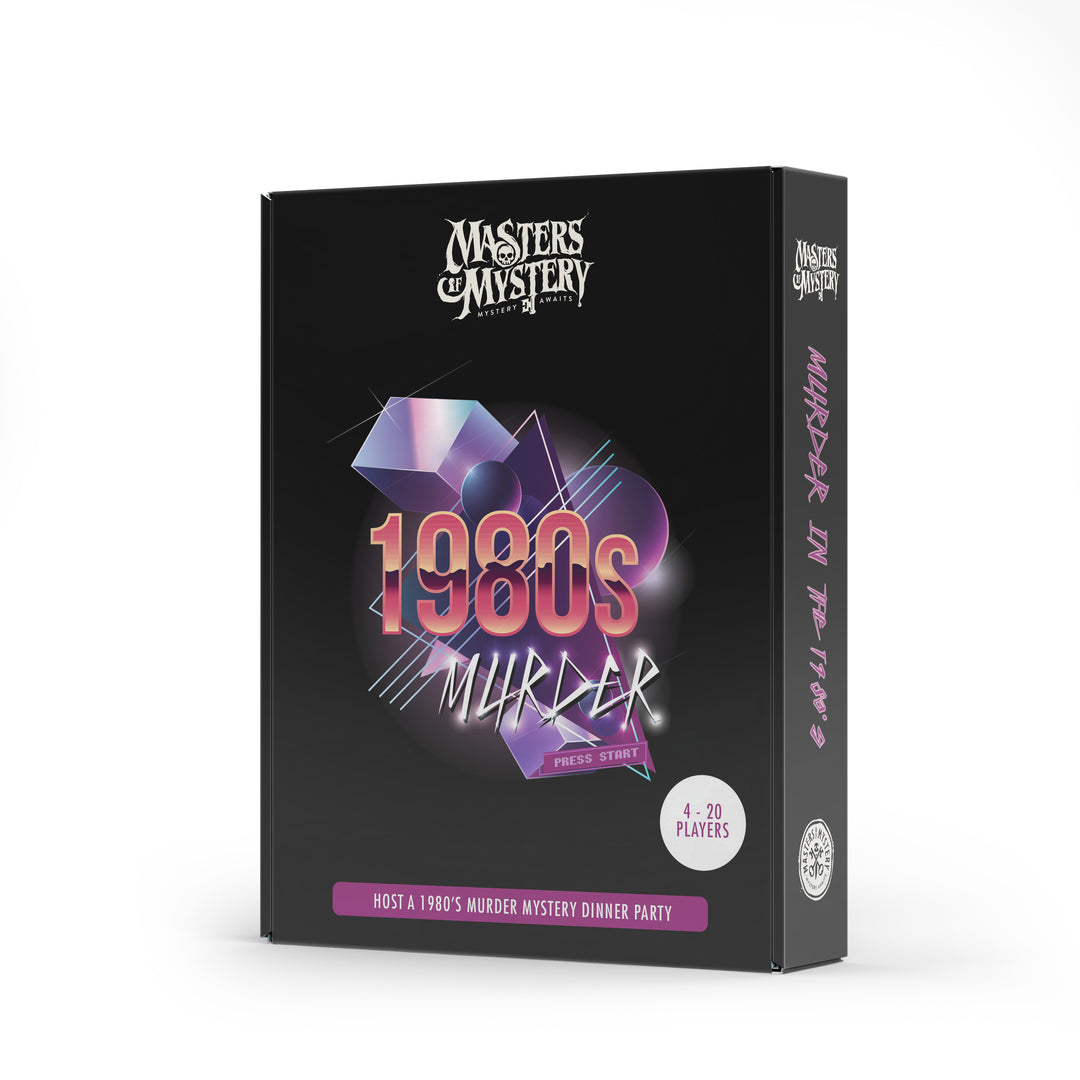 1980s Murder Mystery game box, spine