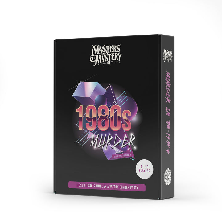 1980s Murder Mystery game box, spine
