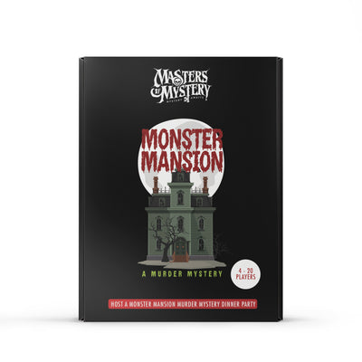 Haunted House murder mystery game box, front
