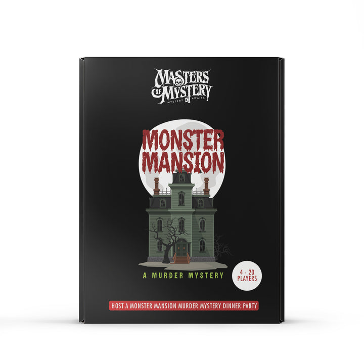 Haunted House murder mystery game box, front