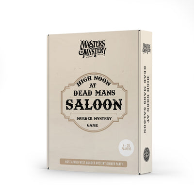 Wild West Cowboy Murder game box, spine
