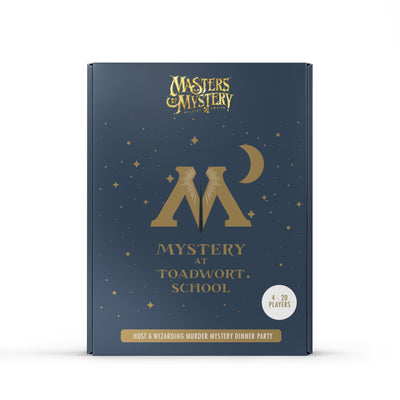Wizarding Murder Mystery murder mystery game box, front