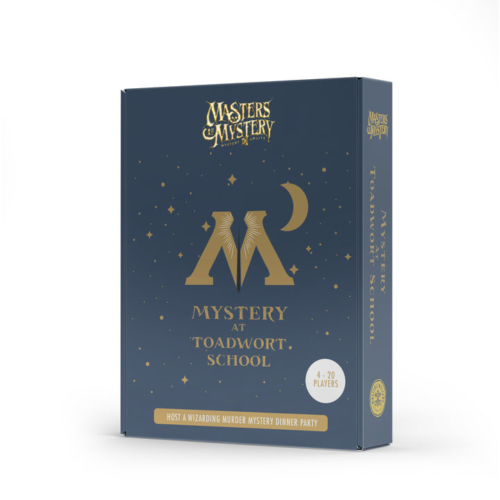 Wizarding Murder Mystery game box, spine