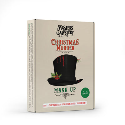 Christmas Scrooge game box, angled