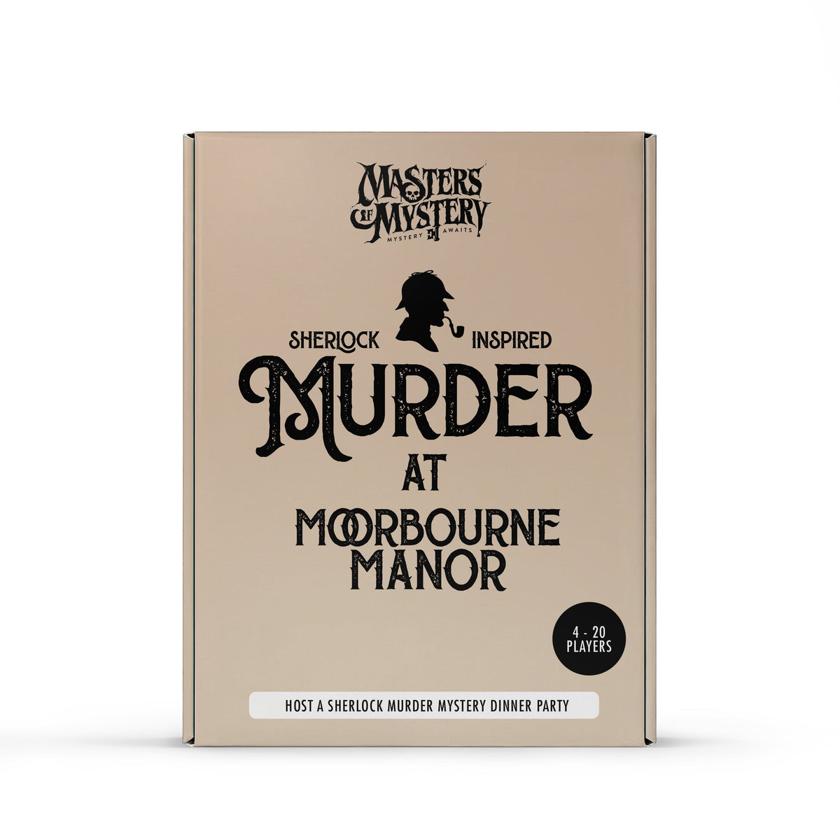 Scatola del gioco investigativo con delitto Sherlock Holmes, fronte