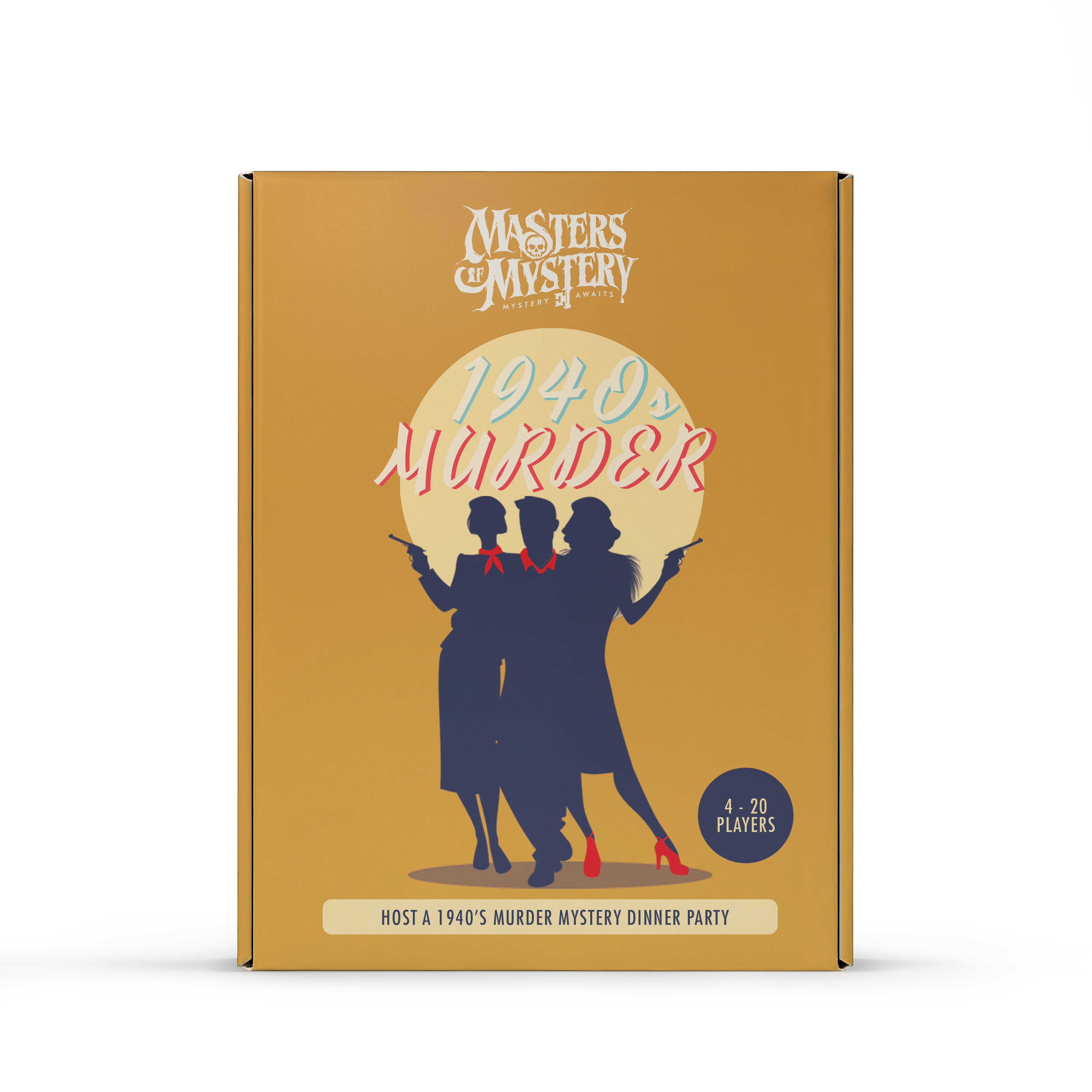 1940s Murder Mystery murder mystery game box, front