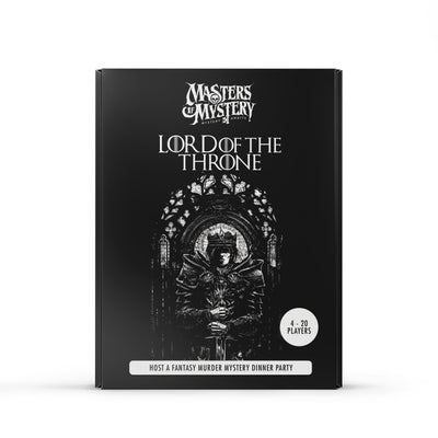 GoT & LOTR Murder Mystery game box, front