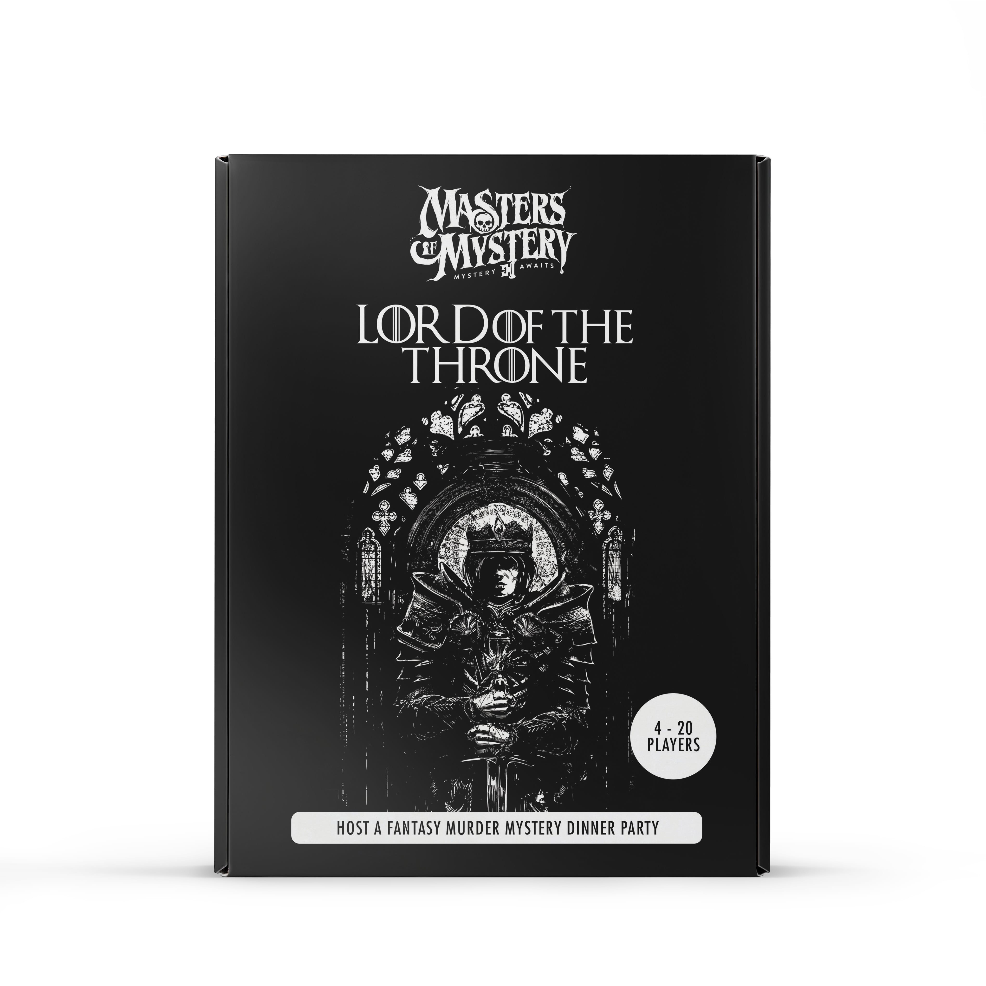 GoT & LOTR Murder Mystery game box, front