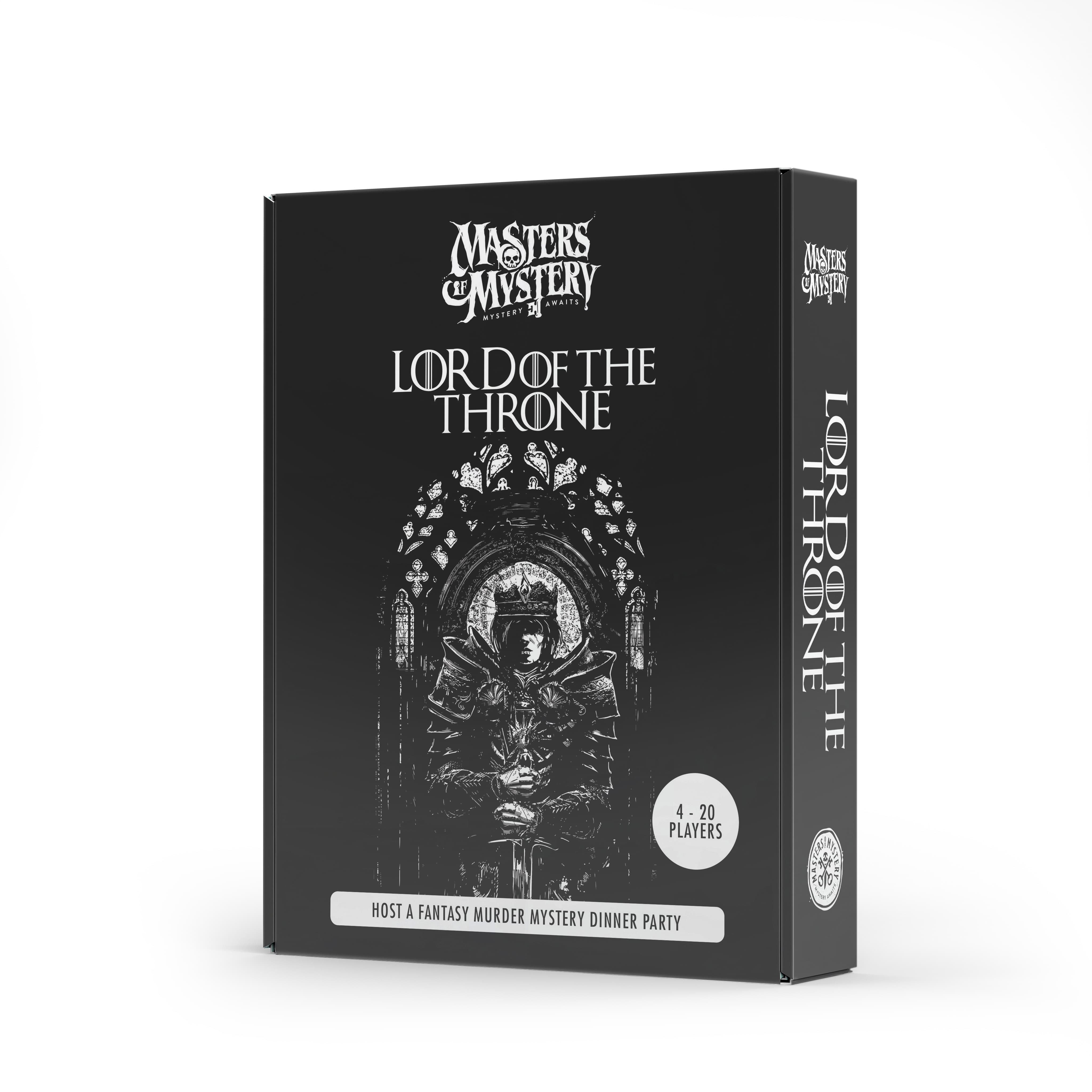 GoT & LOTR Murder Mystery game box, spine